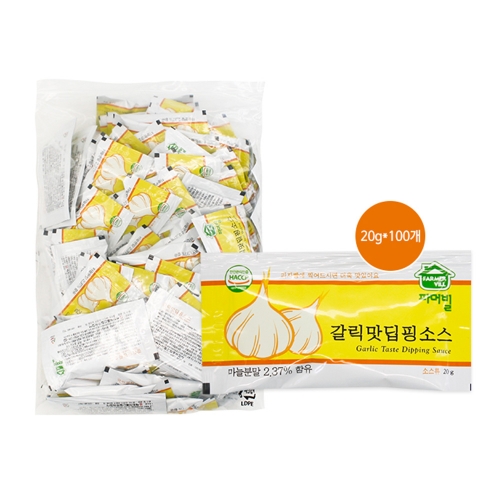 태원 갈릭맛딥핑소스 일회용 1팩(20gx100개)
