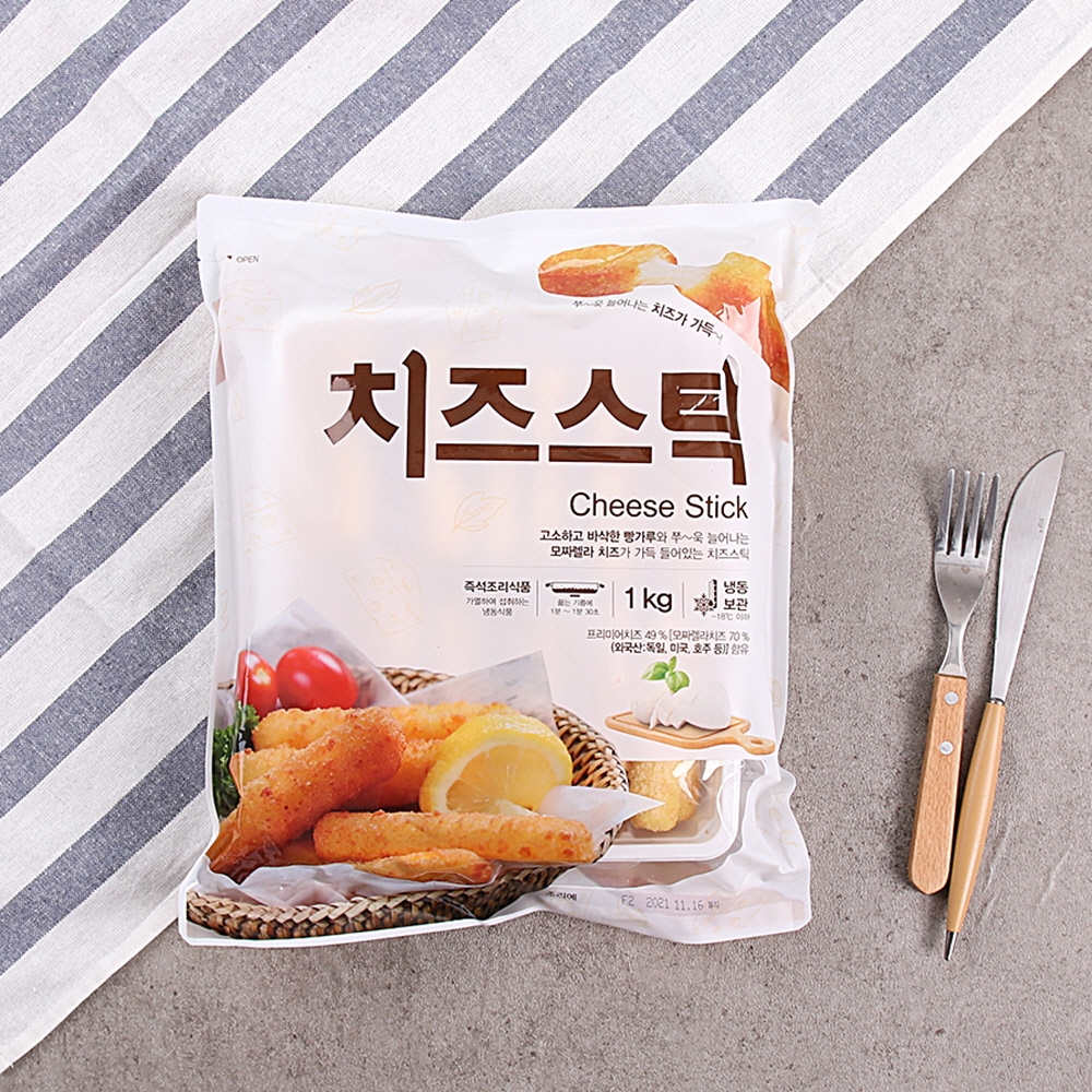 이지푸드 치즈스틱 1kg 냉동