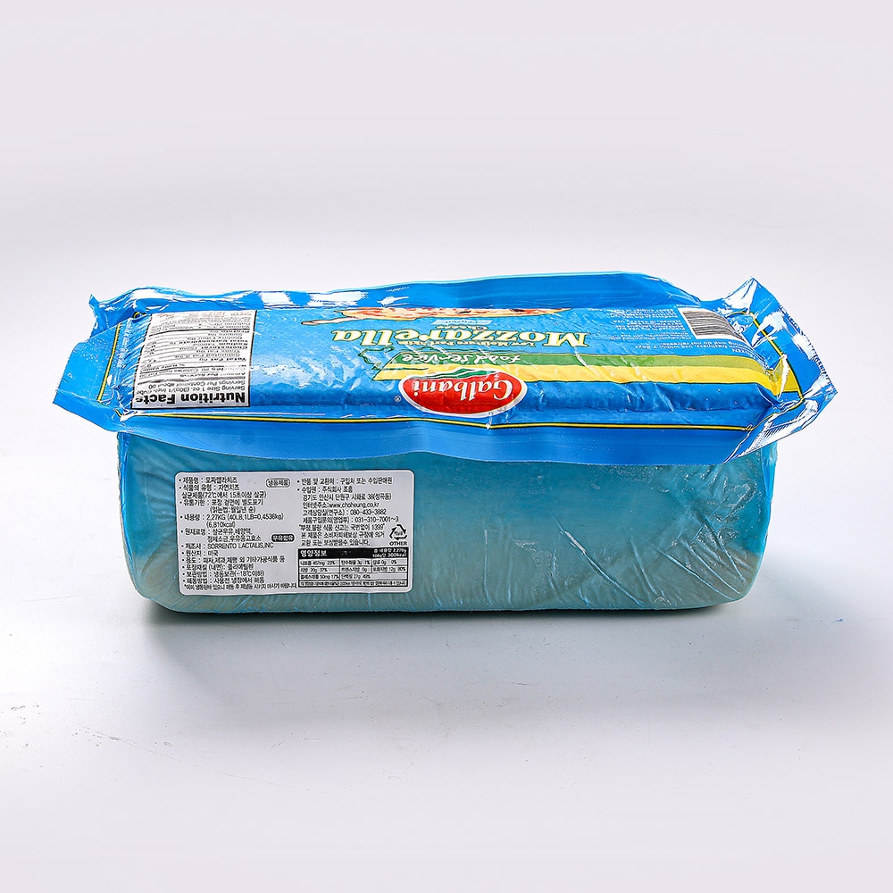 조흥 갈바니 모짜렐라치즈 블럭 2.27kg 냉동