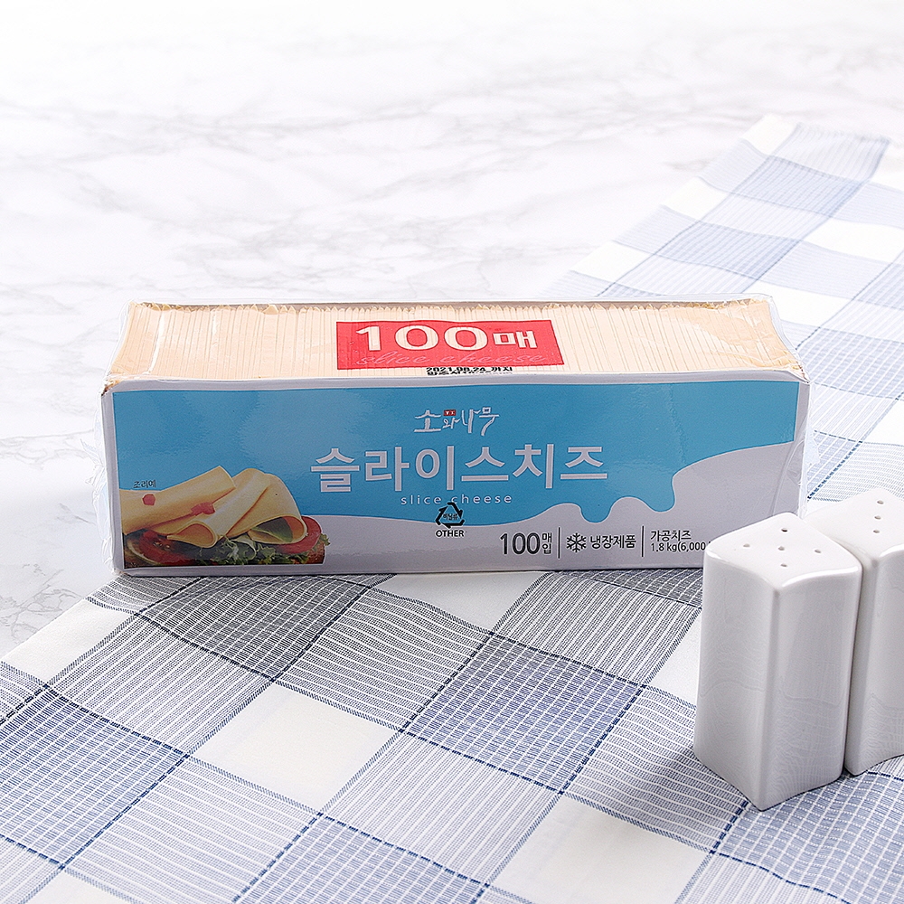 동원F&B 소와나무 슬라이스치즈 1.8kg 냉장