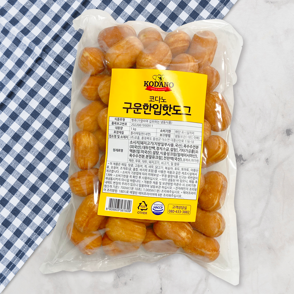 코다노 구운한입핫도그 1kg